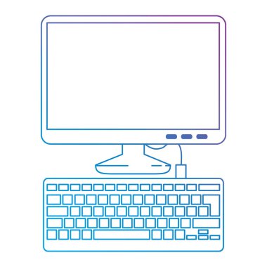 bilgisayar masaüstü izole simgesi