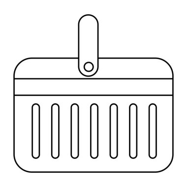 soğutucu taşınabilir izole simgesi