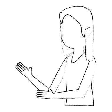 güzel ve genç kadın karakter