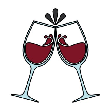 şarap bardaksiluetleri simgesi