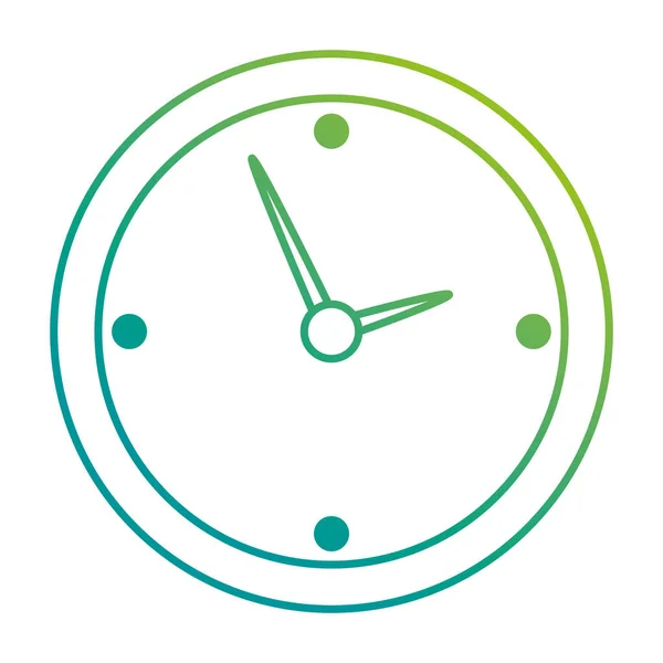 Time clock isolated icon — Stock Vector