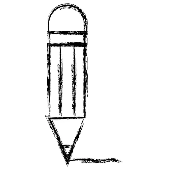 Blyertspenna grafit leverans isolerad ikon — Stock vektor