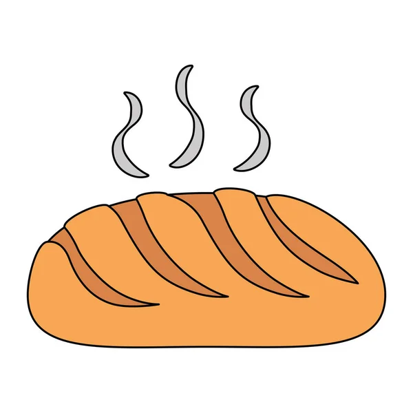 Finom kenyér pékség ikon — Stock Vector