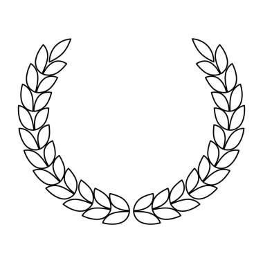 yaprakların çelenk taç simgesi