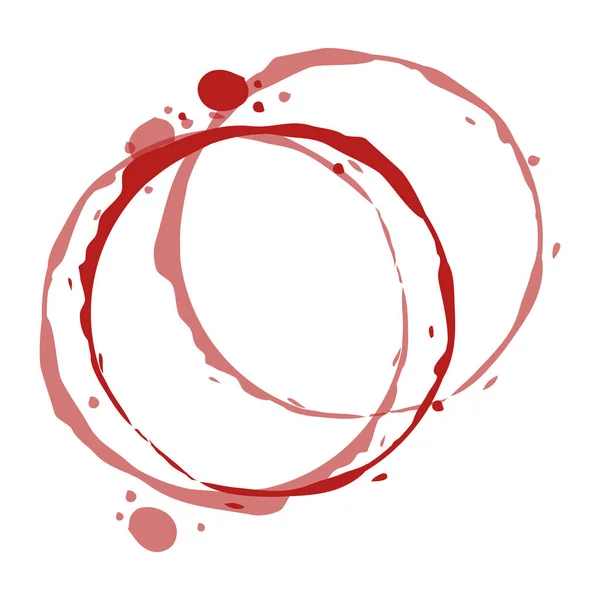 Marca de agua circular pintura vino — Archivo Imágenes Vectoriales