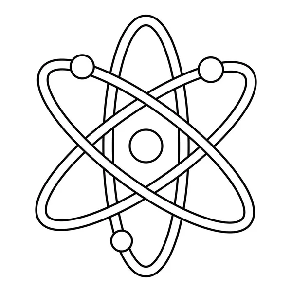 Ícone isolado da molécula do átomo —  Vetores de Stock
