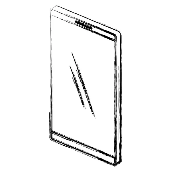 Appareil smartphone icône isométrique — Image vectorielle