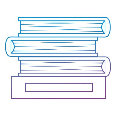 yığın kitapları izole edilmiş simge