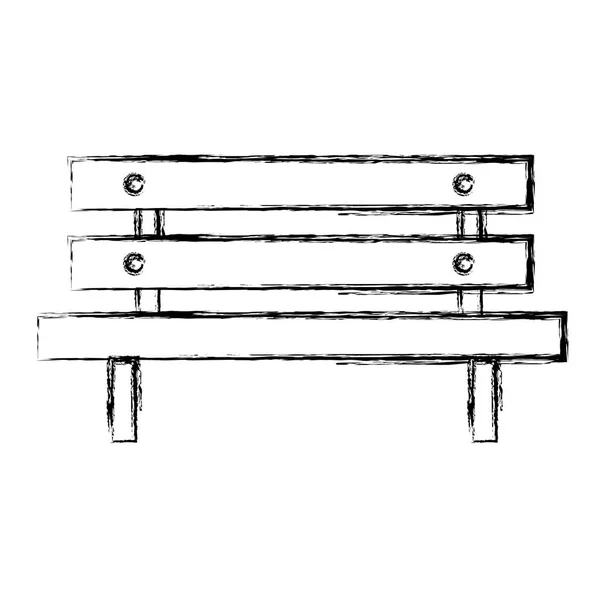 公园椅子木制图标 — 图库矢量图片