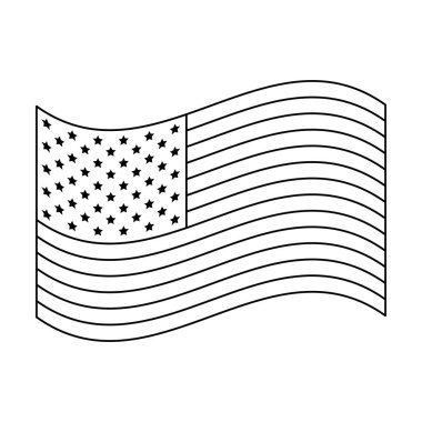 Amerika Birleşik Devletleri bayrak dalgaları ile