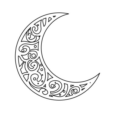 ramazan kareem ay dekoratif