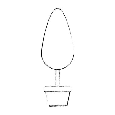 saksı simgesinde ağaç bitkisi