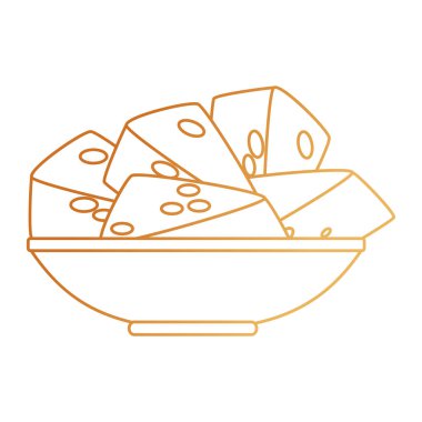 peynir parçaları sağlıklı gıda ile çanak