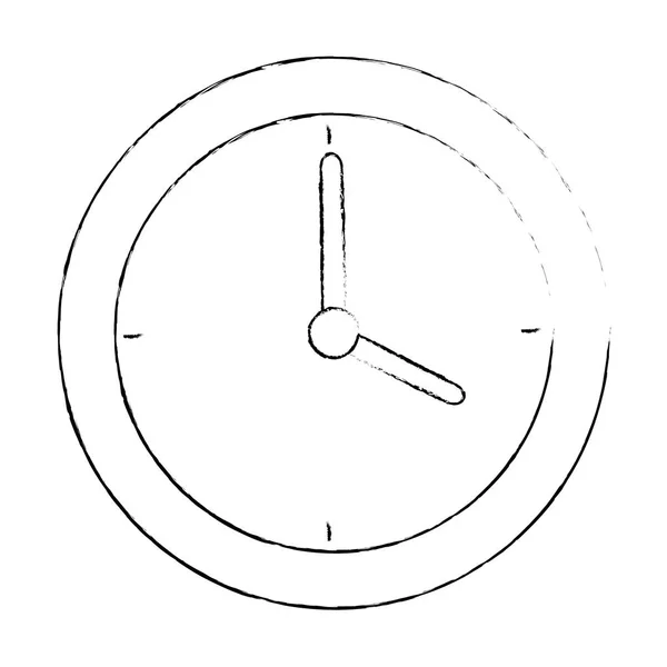 Time klok geïsoleerde pictogram — Stockvector