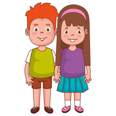 mutlu küçük çift karakterler