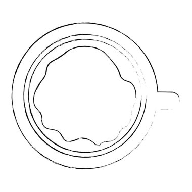 kahve fincan izole simgesi