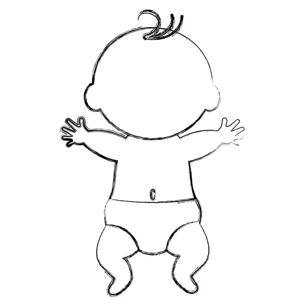 Baby-Ikone kleiner Junge — Stockvektor
