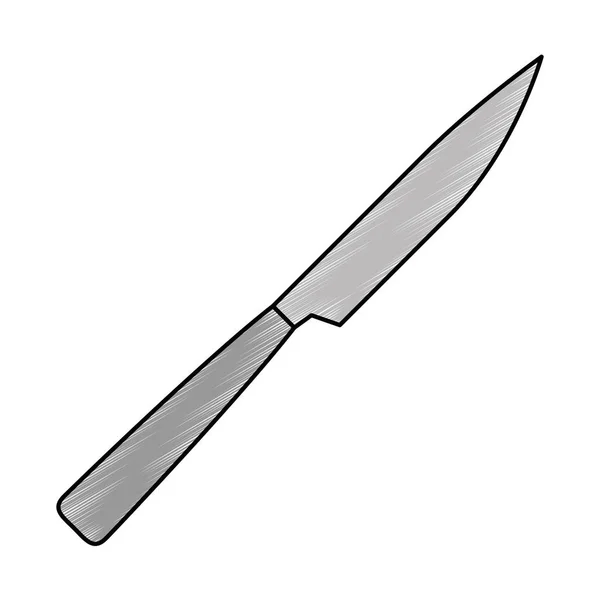 Cuchillo cubertería icono de la herramienta — Archivo Imágenes Vectoriales