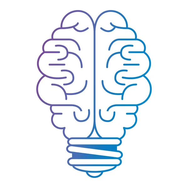 Brainstorm Glühbirnen-Ikone — Stockvektor