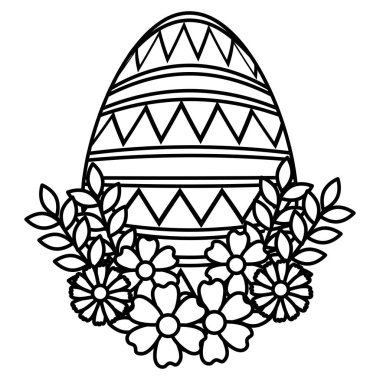 çiçek süslemeli yumurta boyası tek renkli paskalya