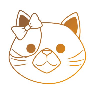 sevimli kedi maskot baş karakter