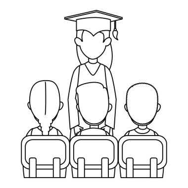 kadın öğrenci öğrenci sınıfı ile mezun