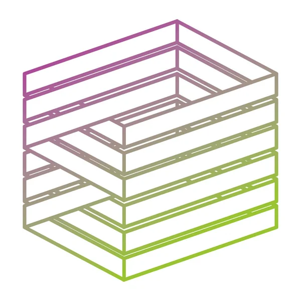 Emblème d'entreprise avec forme carrée — Image vectorielle