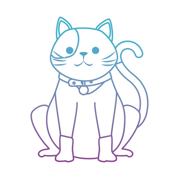 Personagem mascote gato bonito —  Vetores de Stock