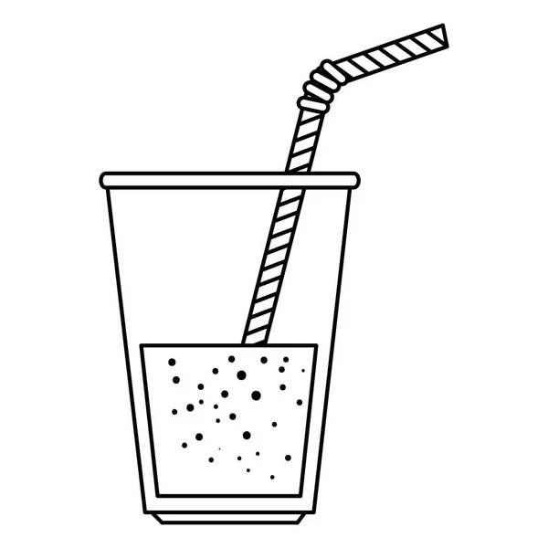 Färsk dryck i glas — Stock vektor