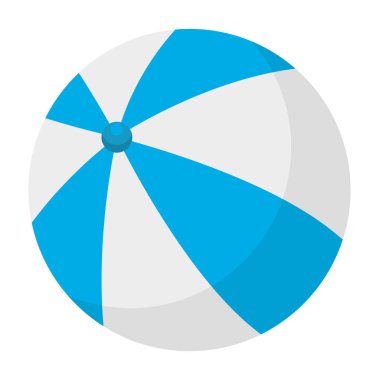 plaj balon izole simgesi