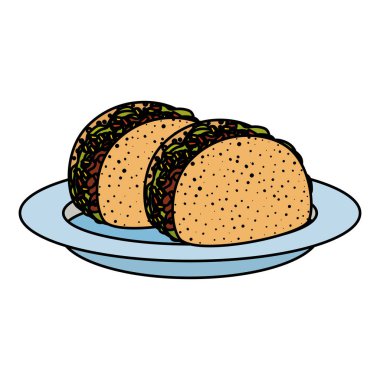 lezzetli tacos Meksika yemeği