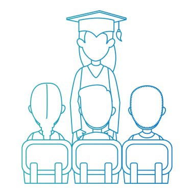 kadın öğrenci öğrenci sınıfı ile mezun