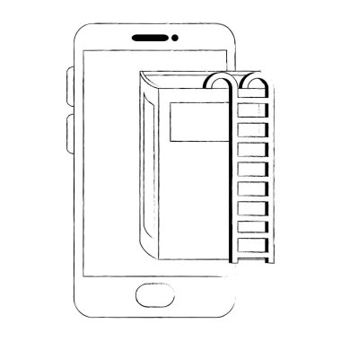 merdiven ve smartphone ile metin kitap