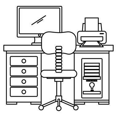ofis çalışma masası ve Masaüstü sahne ile