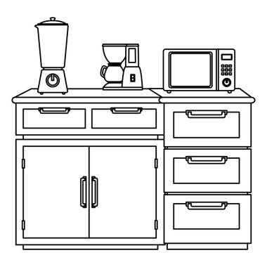 Çekmeceli ahşap çekmece