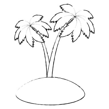 ağaç avuç içi izole simgesi