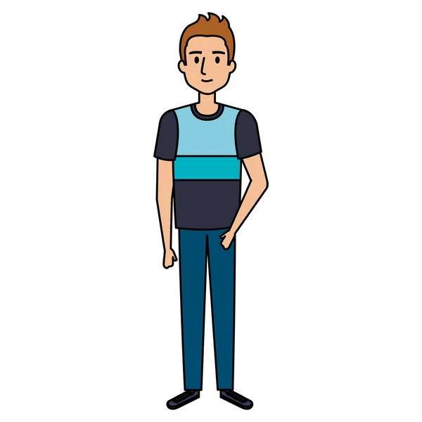 Jovem avatar personagem —  Vetores de Stock