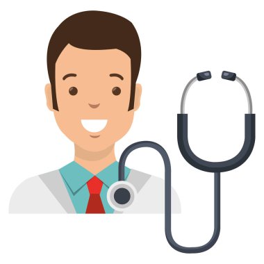 stetoskop karakteri ile doktor adam