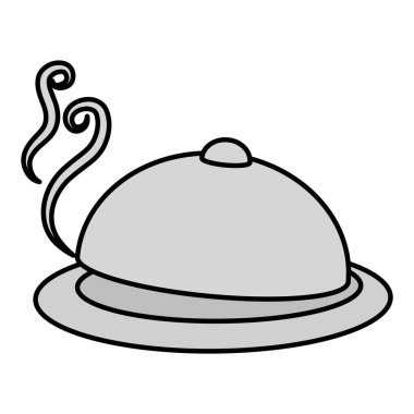 tepsi sunucu izole kutsal kişilerin resmi