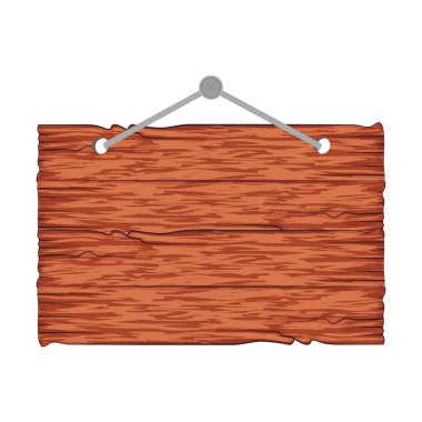 Ahşap etiket asılı simgesi