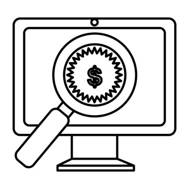 Monitör bilgisayar ile elektronik ticaret