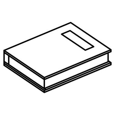 metin kitap izole simgesi