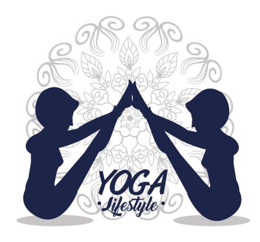 Kadınlar yoga egzersizi yapıyor.