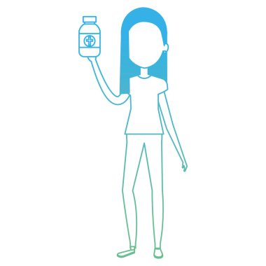 şişe ilaçlar karakter ile hemşire