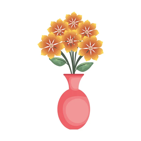 Vas med blommor-ikonen — Stock vektor