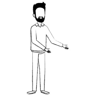 Sakallı genç adam Avatar karakteri