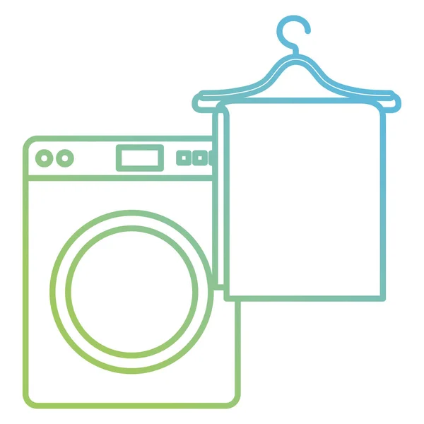 Lavadora servicio de lavandería — Archivo Imágenes Vectoriales