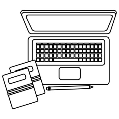 belgeler ile dizüstü bilgisayar