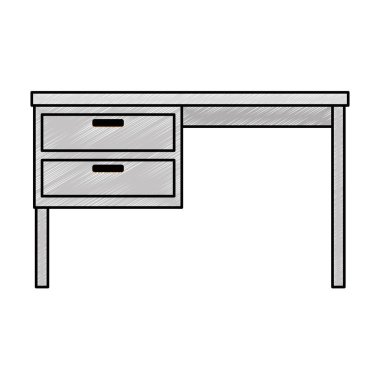 ofis ahşap masa simgesi