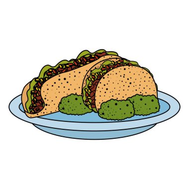 guacamole Meksika yemeği ile lezzetli börek